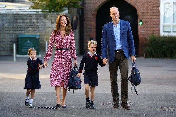 Família real acompanha Princesa Charlotte em 1º dia na escola nesta quinta-feira, dia 05 de setembro de 2019