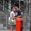George Sauma, ex de Fabíula Nascimento, foi flagrado aos beijos com uma estudante carioca em janeiro, um mês após o fim do namoro com a atriz global