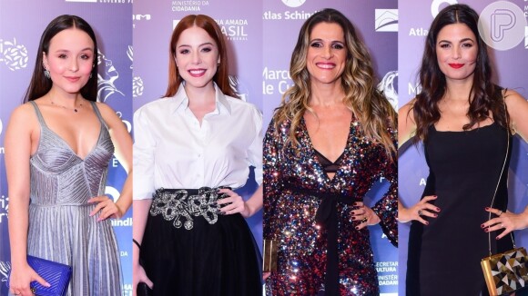 Looks das famosas: Larissa Manoela, Bia Arantes, Ingrid Guimarães e Emanuelle Araújo no Prêmio Bibi Ferreira