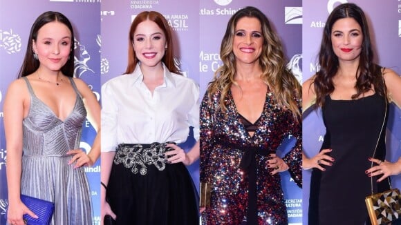 Brilho e pretinhos nada básicos: os looks dos famosos no Prêmio Bibi Ferreira