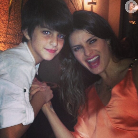 Lucas é o filho caçula da modelo Isabelli Fontana