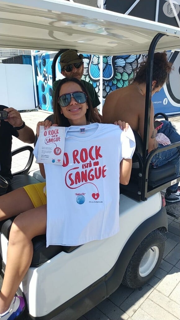 Anitta chegou para se apresentar pela primeira vez no Rock in Rio, neste sábado, 5 de outubro de 2019