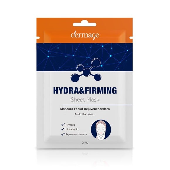 
A sheet mask Hydra&Firming, da Dermage, possui ácido hialurônico para auxiliar na firmeza, hidratação e melhora do contorno facial. Custa 19,90 no site da marca









