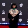 Cantora do Chile Mon Laferte faz protesto no Grammy Latino, nesta quinta-feira, dia 14 de novembro de 2019