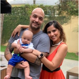 Joaquim, nascido em julho, é o primeiro filho da atriz Camilla Camargo com o diretor de TV Leonardo Lessa