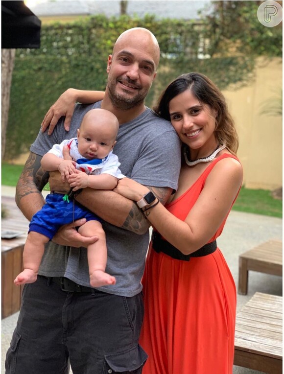 Joaquim, nascido em julho, é o primeiro filho da atriz Camilla Camargo com o diretor de TV Leonardo Lessa