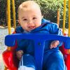 Senor, terceiro filho de Patricia Abravanel e Fabio Faria, esbanja fofura na web: o menino nasceu em 14 abril de 2019