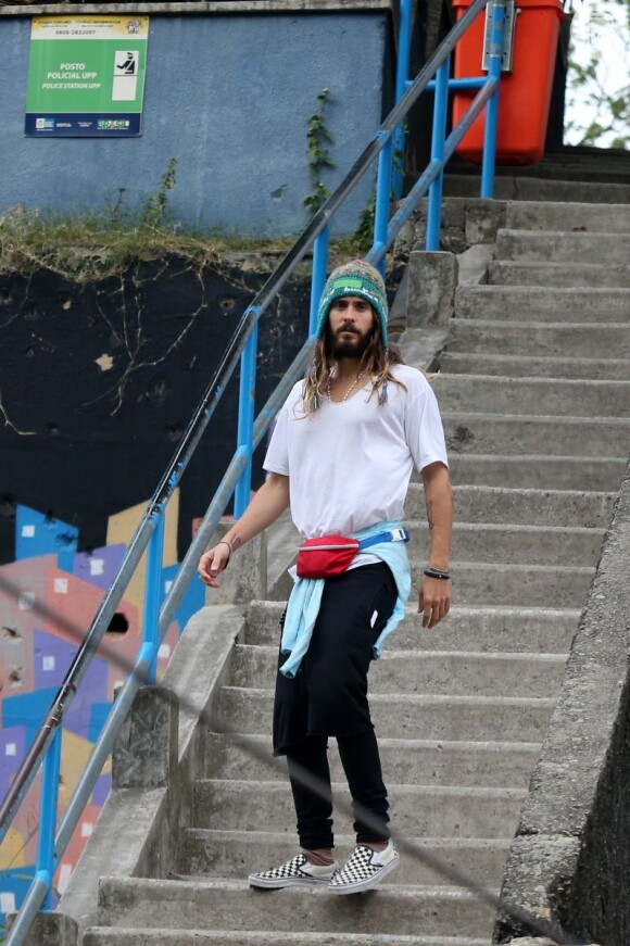 Confira fotos do dia de Jared Leto no Rio de Janeiro, nesta segunda-feira, 20 de outubro de 2014