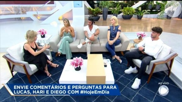 Lucas Viana relembrou entrevista no 'Hoje em Dia' na qual Hariany Almeida disse que os dois ainda iriam conversar sobre namoro