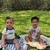 Antoine e Elise, filhos gêmeos de Erick Jacquin, comemoraram 1 ano