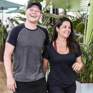 Michel Teló e Thais Fersoza passeiam em shopping no Rio de Janeiro nesta quinta-feira, dia 26 de dezembro de 2019