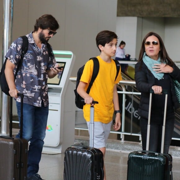 Vicente, de 13 anos, é filho de Adriana Esteves e Vladimir Brichta