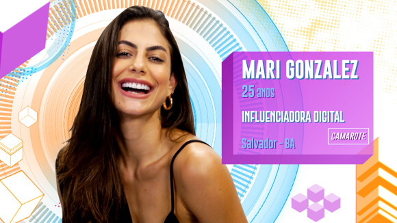 A influencer Mari Gonzalez é outra integrante do grupo 'Camarote' no 'BBB20'