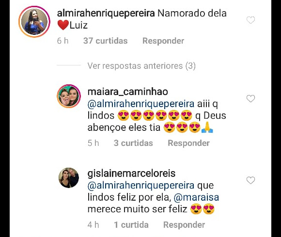 Mãe de Maraisa confirma namoro da filha com empresário Luiz Souza Lima