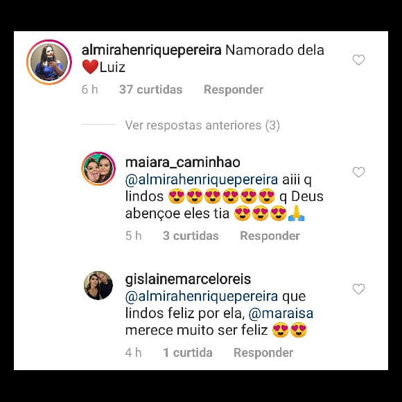 Mãe de Maraisa confirma namoro da filha com empresário Luiz Souza Lima