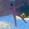 Juliana Paes encara neve de biquíni e curte piscina com filhos nos EUA. Veja fotos postadas no sábado, dia 25 de janeiro de 2020