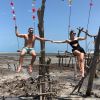 Wesley Safadão e a mulher, Thyane Dantas, curtiram passeios pela praia cearense
