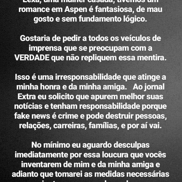 Anitta se revolta com rumor de caso com Lexa e aponta crime. Veja!