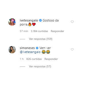 Ivete Sangalo comenta em foto do marido, Daniel Cady, sem camisa