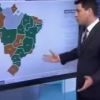 Evaristo Costa se confunde e diz que Acre e Pará, que ficam no Norte do Brasil, são estados do Nordeste