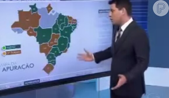 Evaristo Costa se confunde e diz que Acre e Pará, que ficam no Norte do Brasil, são estados do Nordeste