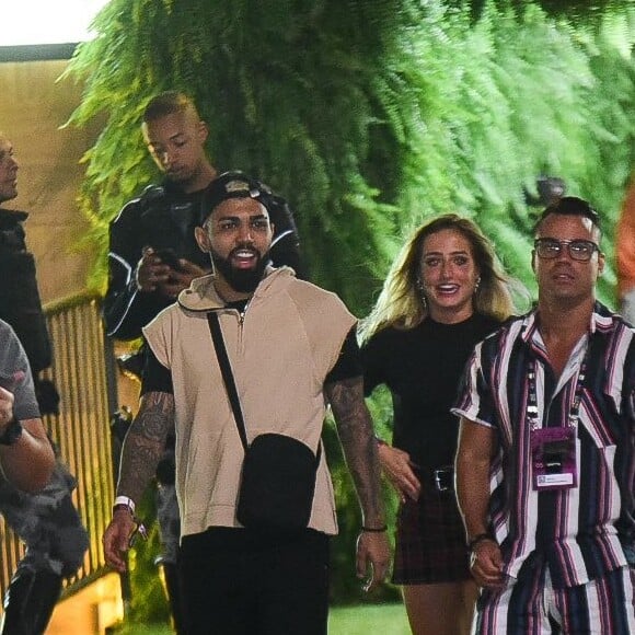 Gabigol e Bruna Griphao deixaram juntos o Rock in Rio em outubro de 2019