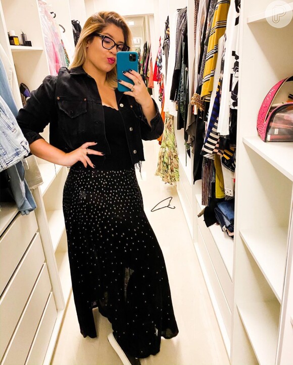 Marília Mendonça aposta em body de animal print nesta quinta-feira, dia 27 de fevereiro de 2020