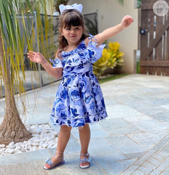 Pietra, de 2 ans, é a filha mais velha do sertanejo Cristiano, dupla de Zé Neto