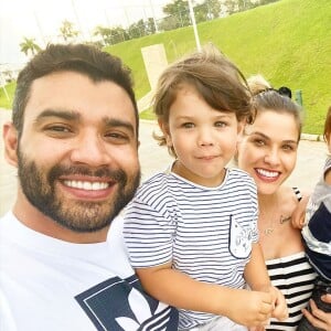 Gusttavo Lima e Andressa Suita são pais de Gabriel, de 2 anos, e Samuel de 1