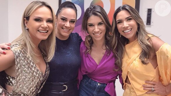 Patricia Abravanel treina com irmã Rebeca Abravanel