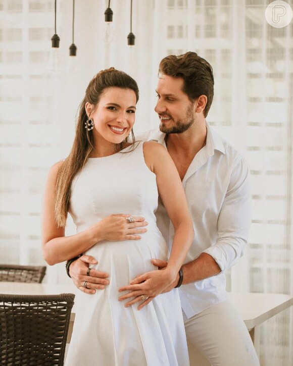 Kamilla Salgado e Eliéser Ambrósio estão ansiosos para a chegada do primeiro filho