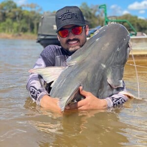 Fernando Zor fez um novo desafio à Maiara após pescaria