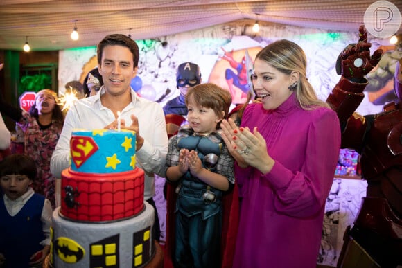 Filho mais velho de Luma Costa, Antonio festejou 4 anos vestido de Thor
