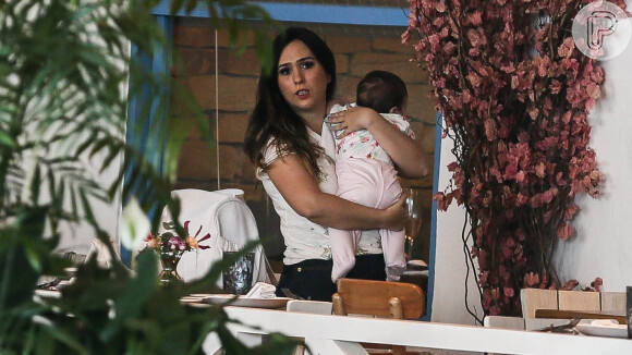 Tatá Werneck é mãe de Clara Maria, de 8 meses, filha dela com Rafael Vitti