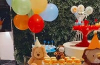 Gabi Brandt mostra decoração da festa de 1 ano do filho, Davi Márcio