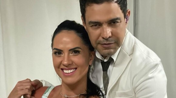 Graciele Lacerda posa de body e noivo, Zezé Di Camargo, avisa: 'Tudo meu'. Foto!