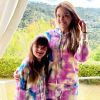 Ticiane Pinheiro e filha Rafaella Justus usam conjunto de moletom tie dye
