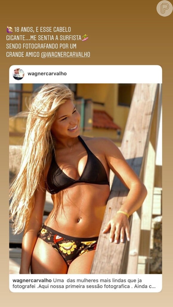 Foto de Andressa Suita adolescente é comentada pela modelo