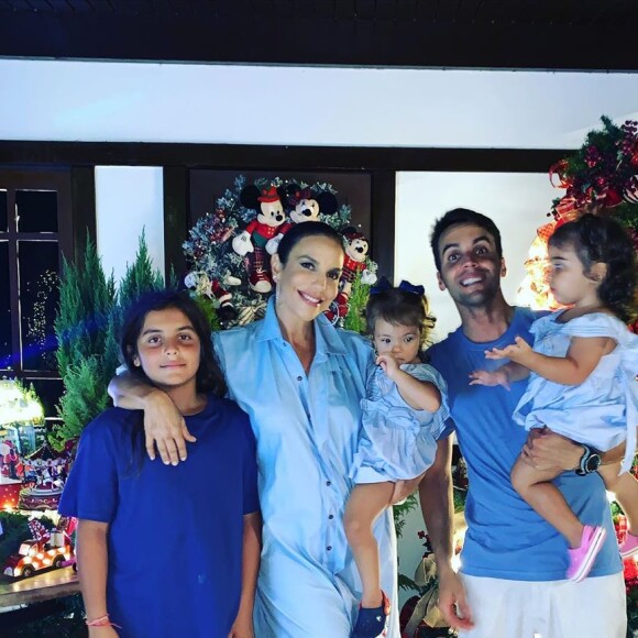 Ivete Sangalo contou que está aproveitando para ficar com a família nesta quarentena