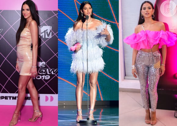 Bruna Marquezine escolheu cabelo ultralongo no MTV Miaw de 2019