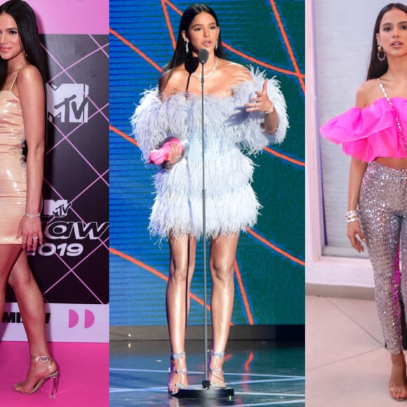 Bruna Marquezine escolheu cabelo ultralongo no MTV Miaw de 2019