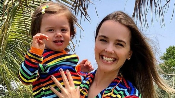 Thaeme Mariôto posta fotos da filha e destaca crescimento de Liz: 'Tá uma mocinha'