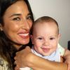 Giselle Itié concilia trabalho com cuidados com o filho