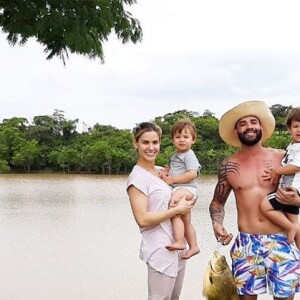 Gusttavo Lima e Andressa Suita têm dois filhos, Samuel, de 2 anos e Gabriel, de 3