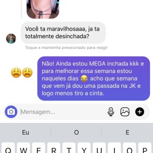 Giovanna Chaves exibe corpo 15 dias após lipo LAD: 'Mega inchada'. Vídeo!