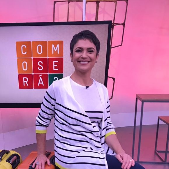 'Não tenho estrutura para o tricô da tia Sandra Annenberg e do tio Ernesto Paglia. Eu não tenho nem roupa para isso também. Já esses babies...só na fofura', disse Andréia Sadi