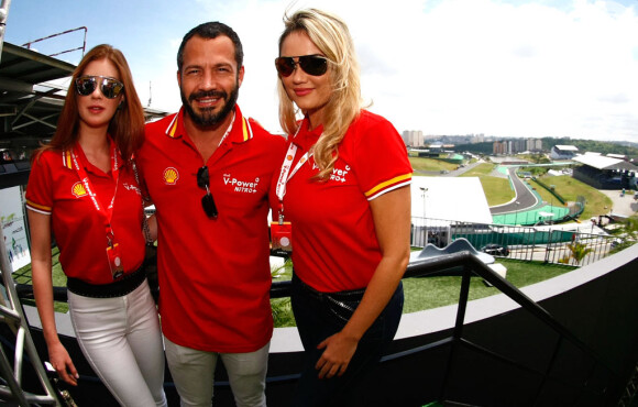 Marina Ruy Barbosa, Malvino Salvador e Ellen Rocche assistem ao Grande Prêmio do Brasil de Fórmula-1 em São Paulo