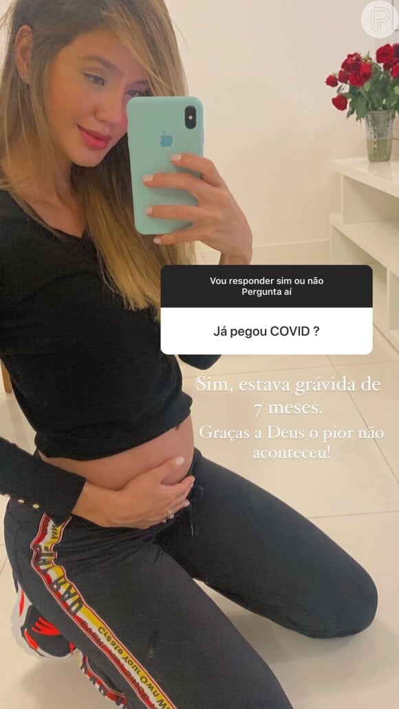 Biah Rodrigues foi diagnosticada com Covid na gravidez