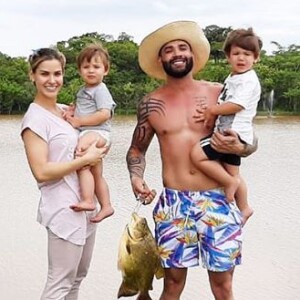 Gabriel e Samuel são filhos de Andressa Suita e Gusttavo Lima