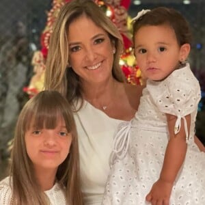 Ticiane Pinheiro é mãe de Manuella (1 ano) e Rafaella (11 anos)